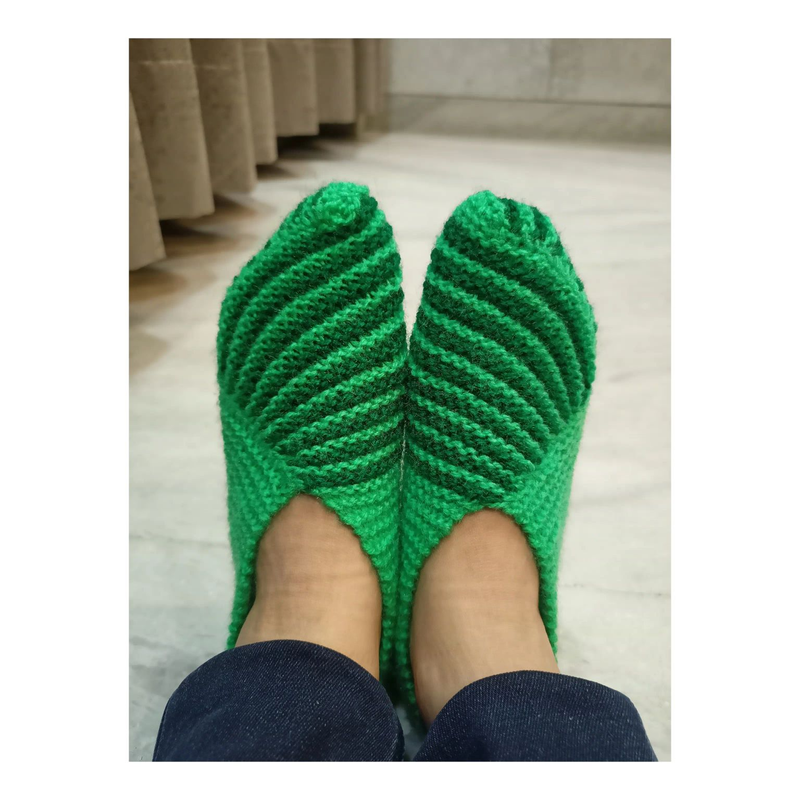 Zigzag Knitted Socks